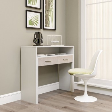 Nena Megapap melamine console / desk in white color 99x36/58x88cm.