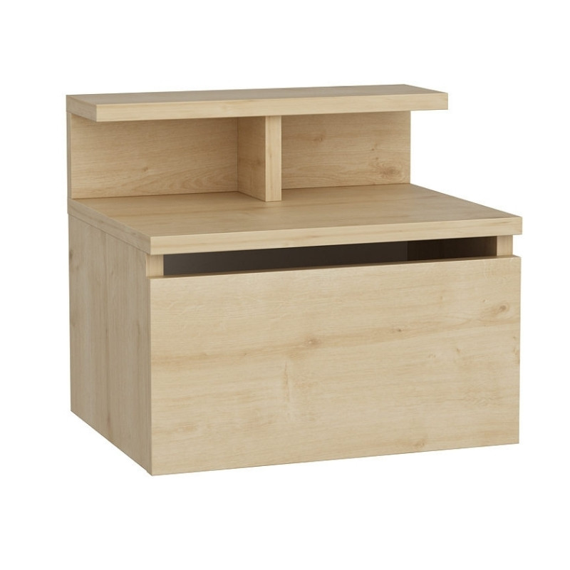 Arsen Megapap melamine wall nightstand in oak color 39,8x31,9x35cm.