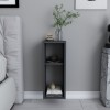 Κομοδίνο επιτοίχιο Sault Megapap χρώμα ανθρακί 23,2x22x59,6εκ.