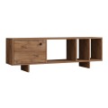 Folsom Megapap melamine tv stand in atlantic pine 140x29.9x45cm.