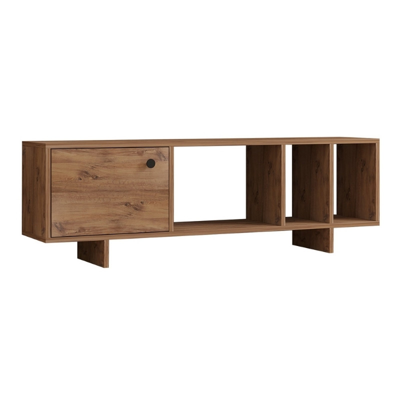 Folsom Megapap melamine tv stand in atlantic pine 140x29.9x45cm.