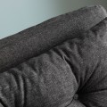 Sando Megapap two seater fabric sofa bed in dark grey color 133x78x78cm.