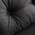 Sando Megapap two seater fabric sofa bed in dark grey color 133x78x78cm.