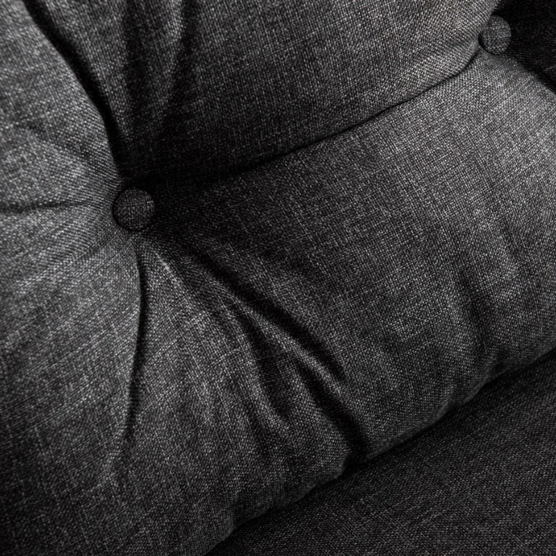 Sando Megapap two seater fabric sofa bed in dark grey color 133x78x78cm.