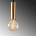 Lizy Megapap E27 metallic ceiling lamp in vintage gold color Ø4x111cm.