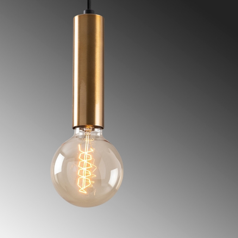 Lizy Megapap E27 metallic ceiling lamp in vintage gold color Ø4x111cm.