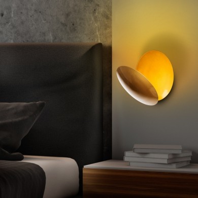 Mimoza Megapap Led wall lamp in gold color 25x16x25cm.