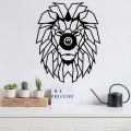 Lion Megapap E27 wall lamp in black color 39x12x49cm.