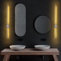 Trooper Megapap Led wall lamp in grey color 7x10x91cm.
