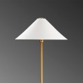 Cansu Megapap metal floor lamp in white - gold color Ø46x150cm.