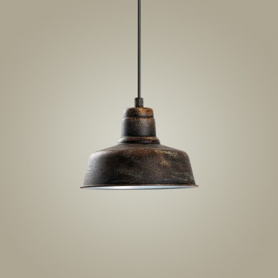 Vinci Megapap  E27 metallic ceiling lamp in copper vintage color Ø19x108cm.