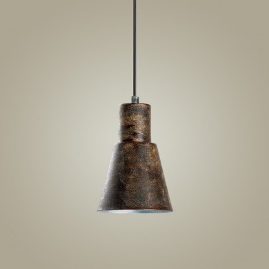 Vinci I Megapap  E27 metallic ceiling lamp in copper vintage color Ø14x114cm.