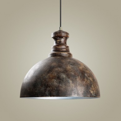 Vinci III Megapap  E27 metallic ceiling lamp in copper vintage color Ø40x134cm.