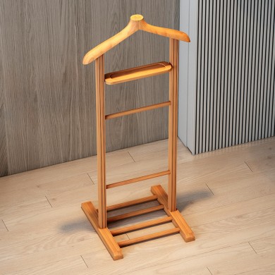 Beta Megapap wooden floor hanger in natural color 48x35x120cm.