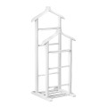 Beta II Megapap wooden floor hanger in white color 48x35x120cm.