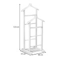 Beta II Megapap wooden floor hanger in white color 48x35x120cm.