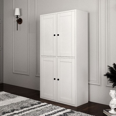 Ντουλάπι κουζίνας - μπάνιου Felix Megapap χρώμα λευκό 65,4x30x129εκ.