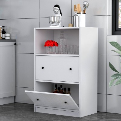 Ντουλάπι κουζίνας - μπάνιου Felix Flat Megapap χρώμα λευκό 65,4x40x103,2εκ.