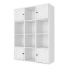 Βιβλιοθήκη Felix Megapap χρώμα λευκό 97,2x30x129εκ.