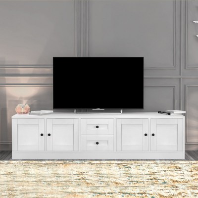 Έπιπλο τηλεόρασης Felix Megapap χρώμα λευκό 160,8x40x39,6εκ.