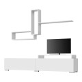 Odessa Megapap TV Unit in white color 180x37x47cm.