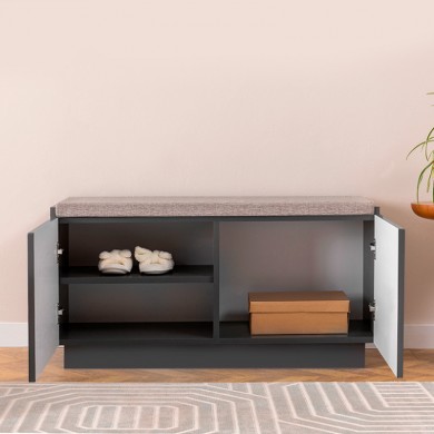 Henry Megapap shoe cabinet in anthracite color 100x33x49cm.