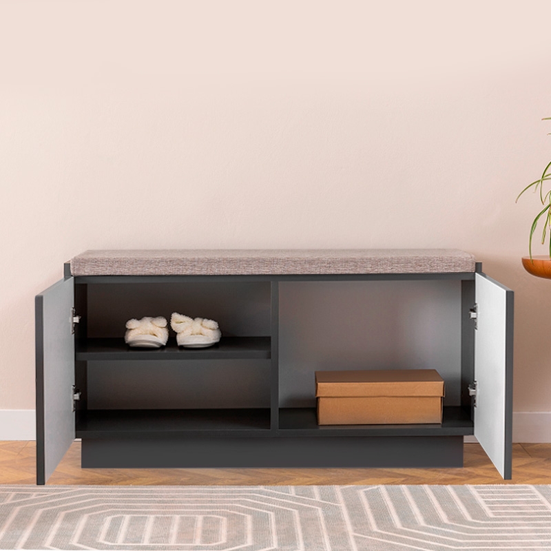 Henry Megapap shoe cabinet in anthracite color 100x33x49cm.