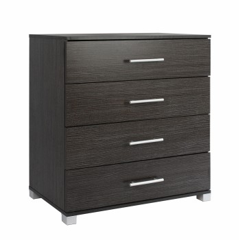 ΣΥΡΤΑΡΙΕΡΑ ΜΕΛΑΜΙΝΗΣ BRIANA HM2204.01 ME 4 ΣΥΡΤΑΡΙΑ ZEBRANO 75x40x83Υ εκ.