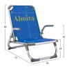 ΚΑΡΕΚΛΑΚΙ ΠΑΡΑΛΙΑΣ ΨΗΛΗ ΠΛΑΤΗ ALMIRA HM5053.01 ΒΑΡΕΩΣ ΤΥΠΟΥ ΜΠΛΕ ΑΛΟΥΜΙΝΙΟΥ 56x70x66 cm.