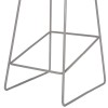 ΣΚΑΜΠΟ ΜΕΤΑΛΛΙΚΟ NAILA HM8450.10 ΜΕ ΚΑΘΙΣΜΑ PP ΓΚΡΙ 47x47x83 εκ.