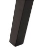 ΚΑΡΕΚΛΑ HANA HM9746.01 RUBBERWOOD ΣΕ ΜΑΥΡΟ ΧΡΩΜΑ-ΜΠΕΖ ΥΦΑΣΜΑ 55x60x84Yεκ.
