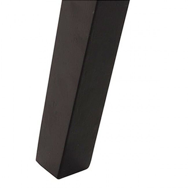 ΚΑΡΕΚΛΑ HANA HM9746.01 RUBBERWOOD ΣΕ ΜΑΥΡΟ ΧΡΩΜΑ-ΜΠΕΖ ΥΦΑΣΜΑ 55x60x84Yεκ.
