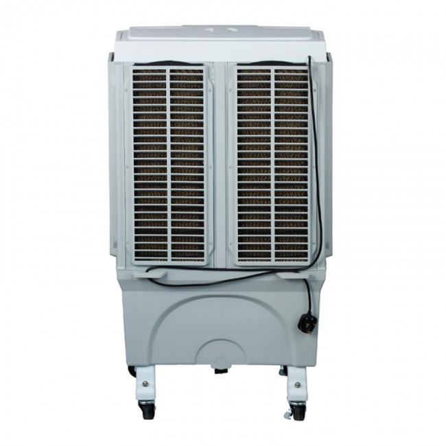Air Cooler HU-2009 Human 45L 180W 5000m3/h με τηλεχειριστήριο χρώμα λευκό - γκρι 63x42x108εκ.