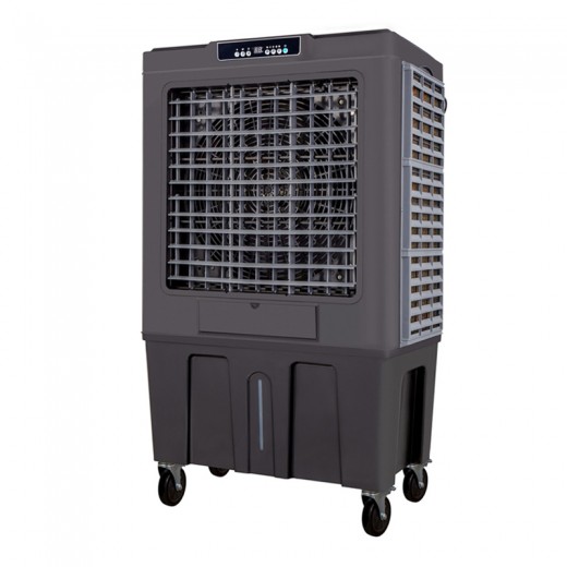 Air Cooler HU-2012 Human 150L 750W 20000m3/h με τηλεχειριστρήριο χρώμα γκρι 93x61x141εκ.