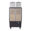 Air Cooler HU-2012 Human 150L 750W 20000m3/h με τηλεχειριστρήριο χρώμα γκρι 93x61x141εκ.