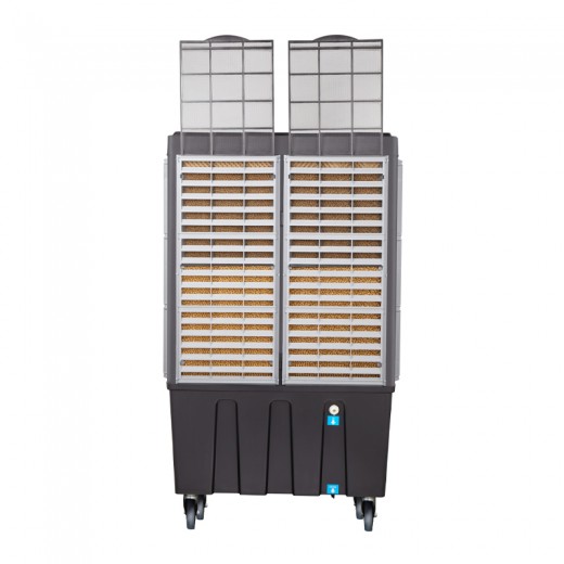 Air Cooler HU-2012 Human 150L 750W 20000m3/h με τηλεχειριστρήριο χρώμα γκρι 93x61x141εκ.