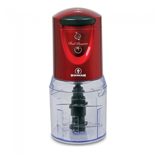 Πολυκόπτης - multi με διπλό μαχαίρι HU1004 500W χρώμα κόκκινο