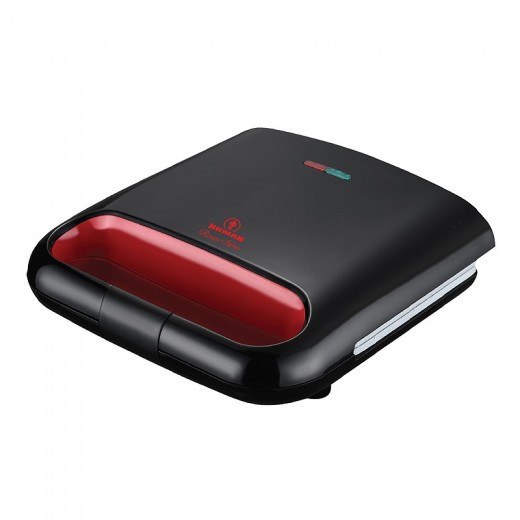 Τοστιέρα - σαντουιτσιέρα 700W Human Rosso Nero HU-128 χρώμα μαύρο - κόκκινο