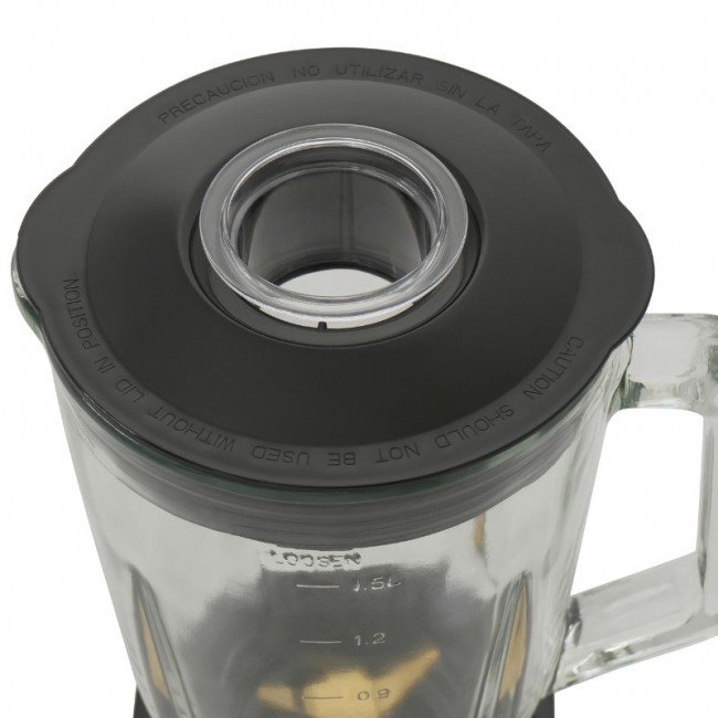 Μπλέντερ με Γυάλινη Κανάτα 1,5L 1500W Inox Human HU-3013