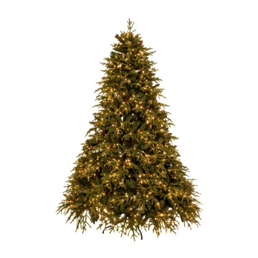 ΔΕΝΔΡΟ   PRE LIT FRANKLIN FIR   240ΕΚ ΜΕ 2000 LED ΘΕΡΜΟ ΛΕΥΚΟ AND ΠΟΛΥΧΡΩΜΑ