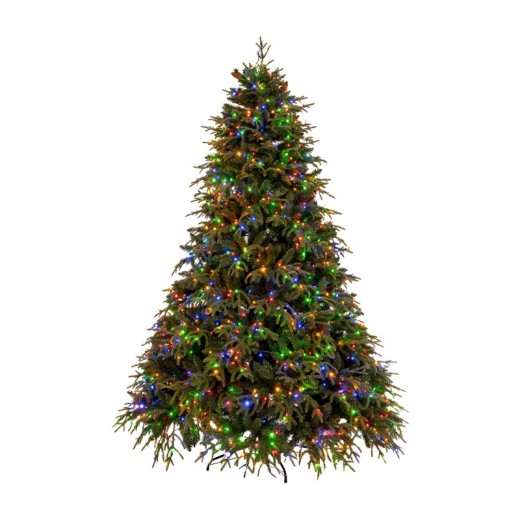 ΔΕΝΔΡΟ   PRE LIT FRANKLIN FIR   240ΕΚ ΜΕ 2000 LED ΘΕΡΜΟ ΛΕΥΚΟ AND ΠΟΛΥΧΡΩΜΑ