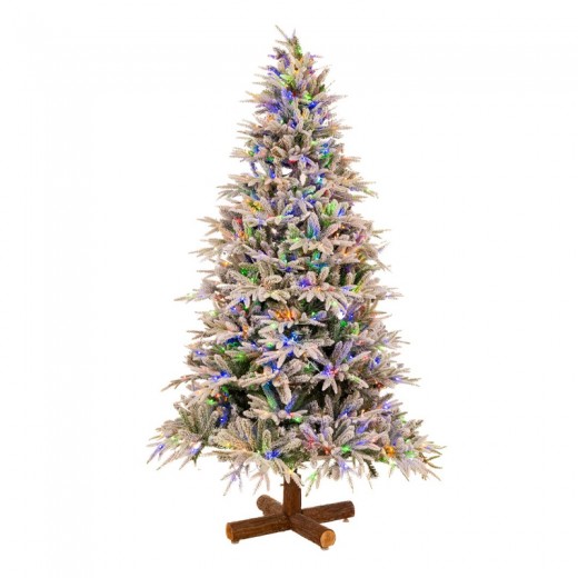 ΔΕΝΔΡΟ   PRE LIT SNOWY JERSEY PINE   240ΕΚ ΜΕ 1000 LED ΘΕΡΜΟ ΛΕΥΚΟ AND ΠΟΛΥΧΡΩΜΑ