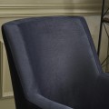 Gonca Megapap velvet armchair in anthracite color 71x75x87cm.