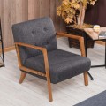Kemer Megapap fabric armchair in anthracite color 67x76x78cm.