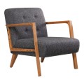 Kemer Megapap fabric armchair in anthracite color 67x76x78cm.