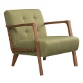 Kemer Megapap fabric armchair in green color 67x76x78cm.