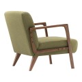Kemer Megapap fabric armchair in green color 67x76x78cm.