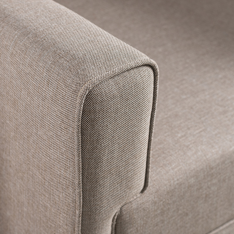 Bella Megapap fabric armchair in cream color 82x81x85cm.