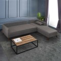 Bella Megapap fabric right corner sofa in anthracite color 275x165x85cm.