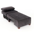 Perenna Megapap fabric single armchair with bed in anthracite color 116x93x83cm.